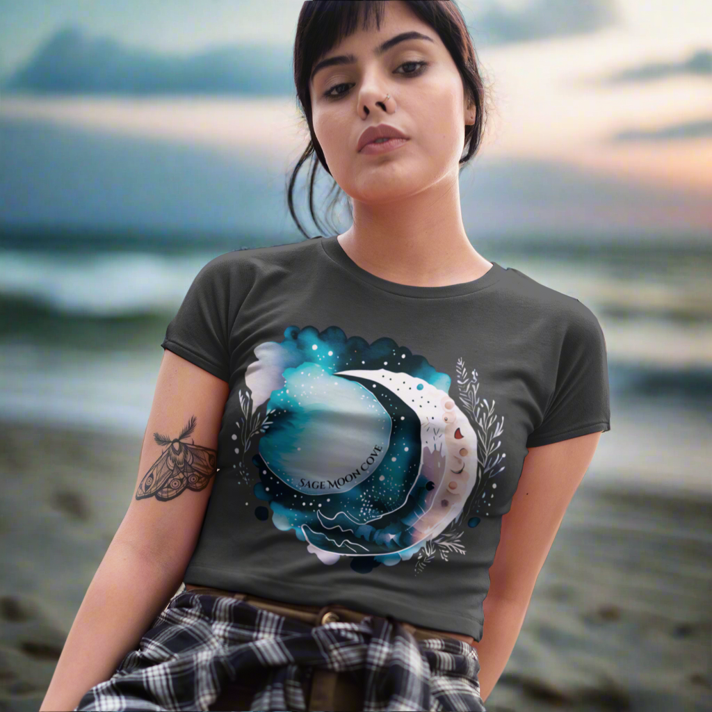 Crescent Sage Moon Women's Short Sleeve T-Shirt
