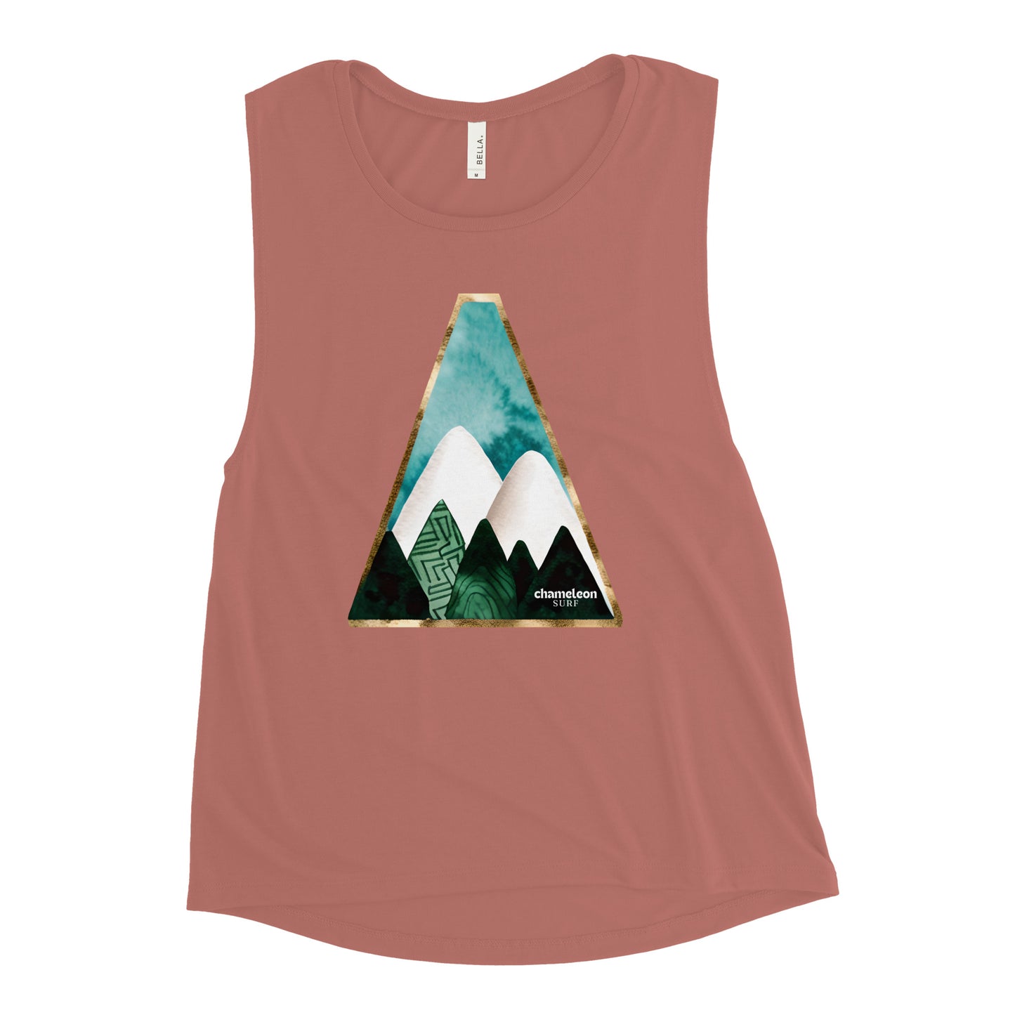 White Mountains Blue Sky Women's Muscle Tank Top