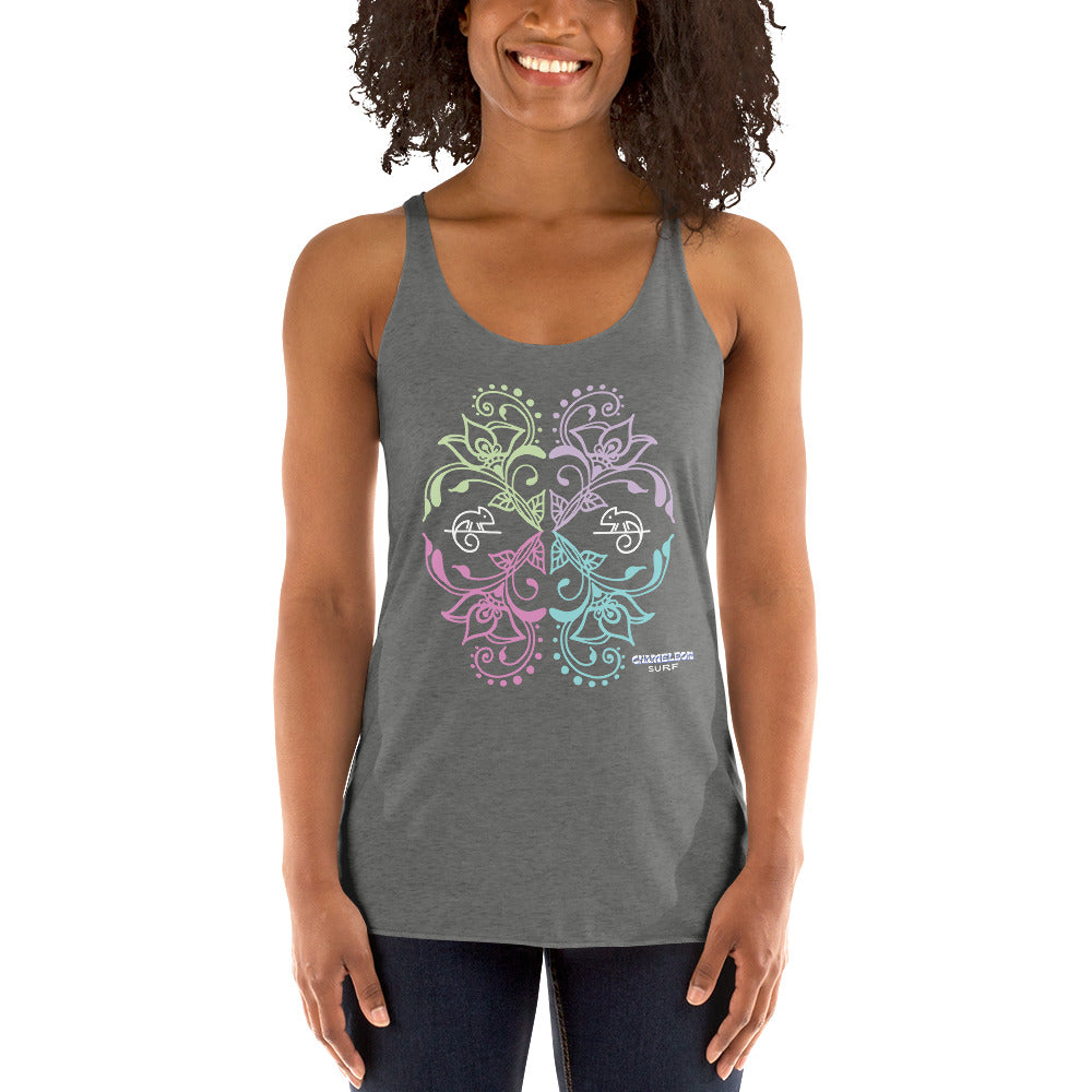 Chameleon Bouquet Women's Racerback Tank
