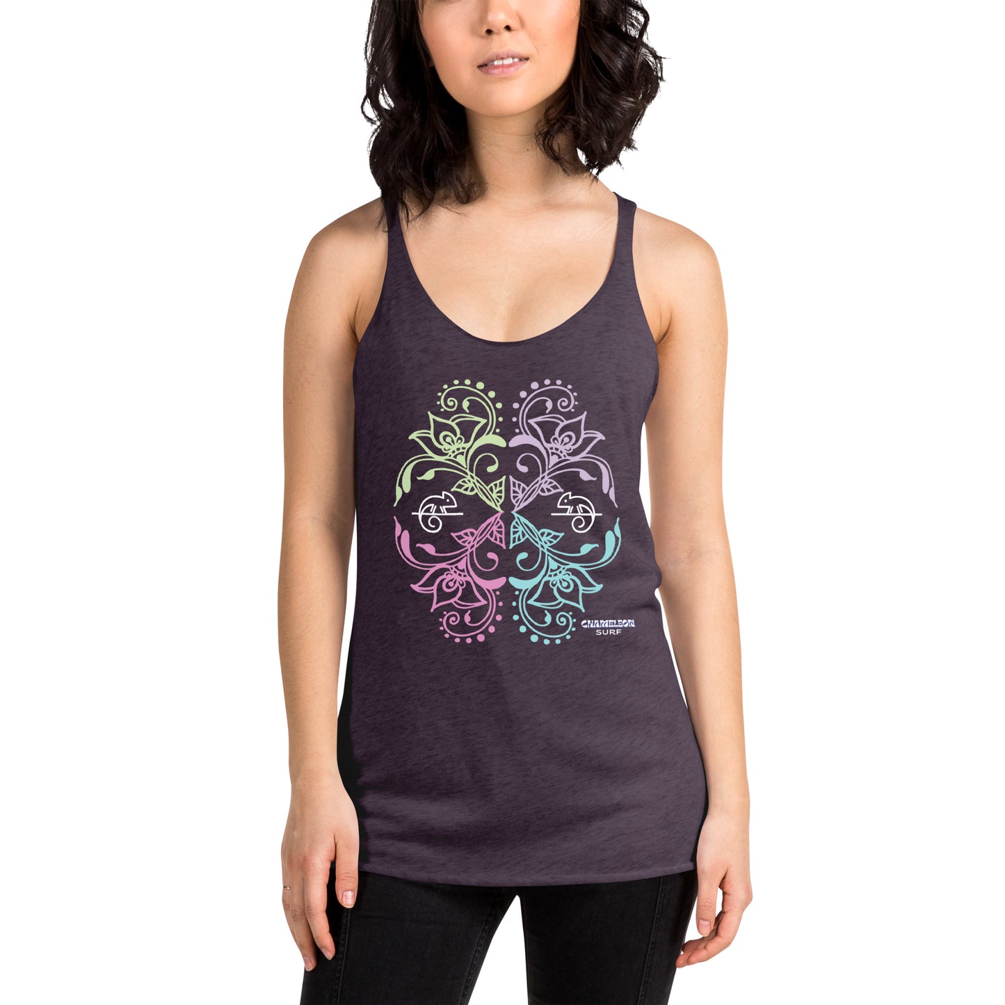 Chameleon Bouquet Women's Racerback Tank