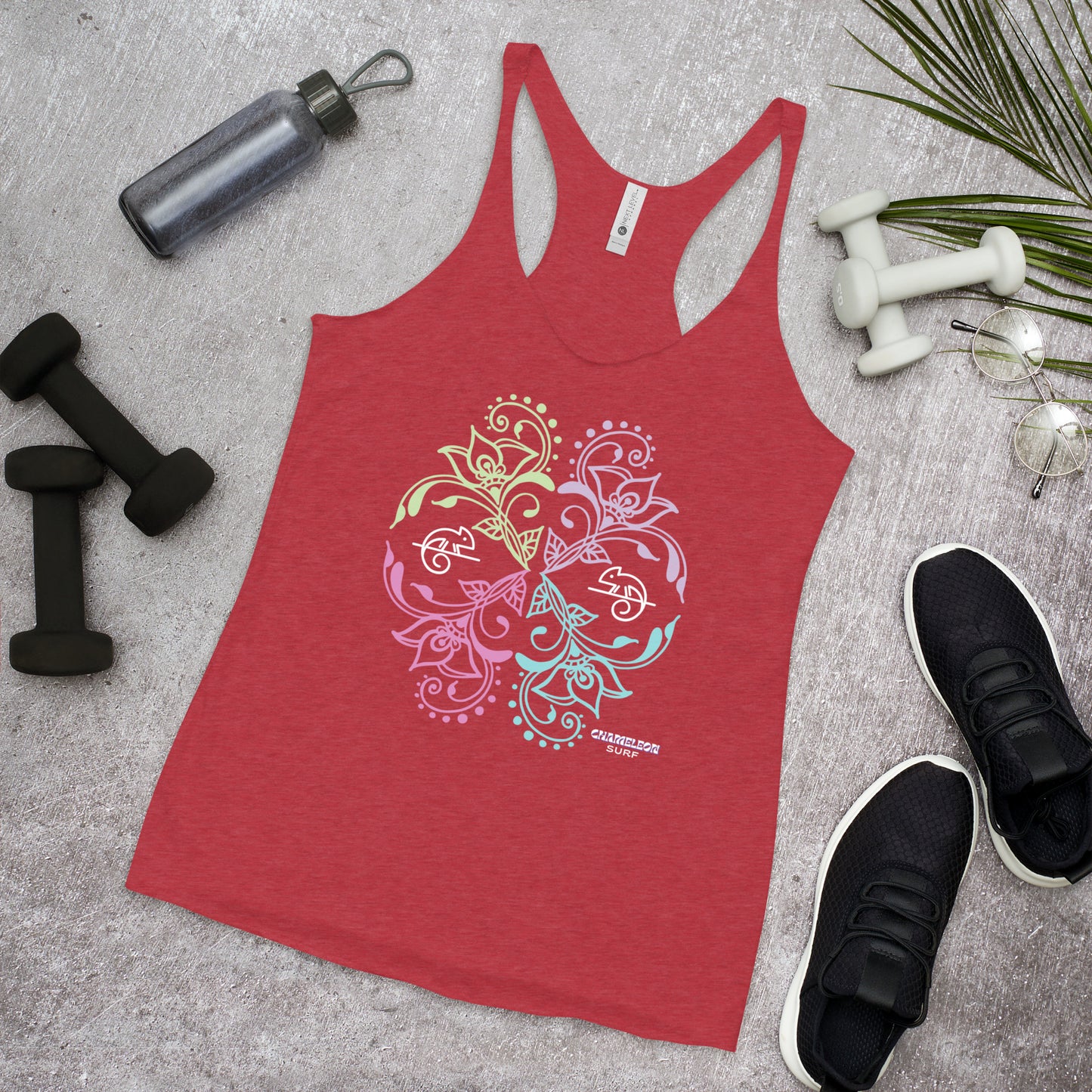 Chameleon Bouquet Women's Racerback Tank