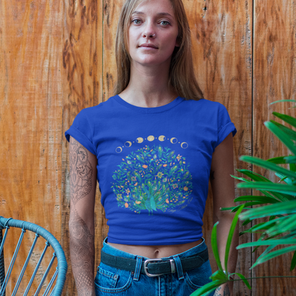 Lunar Floral Peacock Women's Short Sleeve Tee