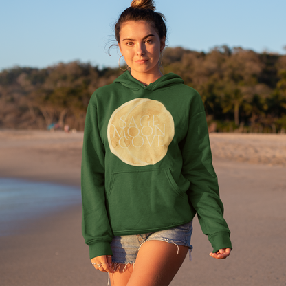 Sage Moon Cove Logo Hoodie Sweatshirt (Orange Yellow Logo)