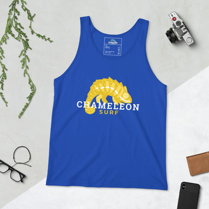 Yellow Chameleon Surf Men's Tank Top