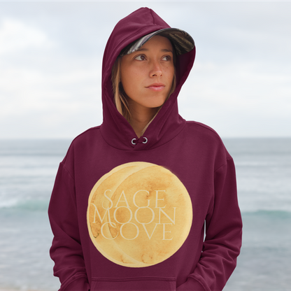 Sage Moon Cove Logo Hoodie Sweatshirt (Orange Yellow Logo)