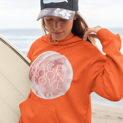 Sage Moon Cove Logo Hoodie Sweatshirt (Pink Logo)