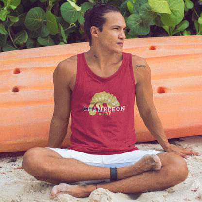 Yellow Chameleon Surf Men's Tank Top