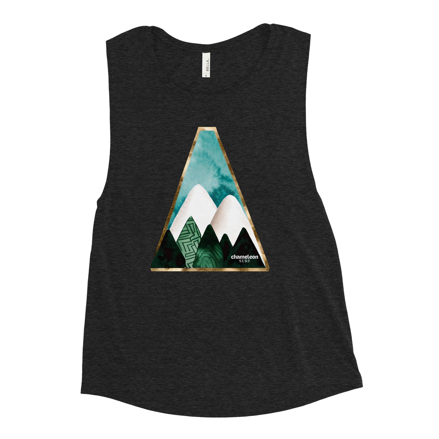 White Mountains Blue Sky Women's Muscle Tank Top