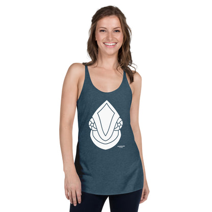 White Face Off Chameleon Surf Women's Racerback Tank