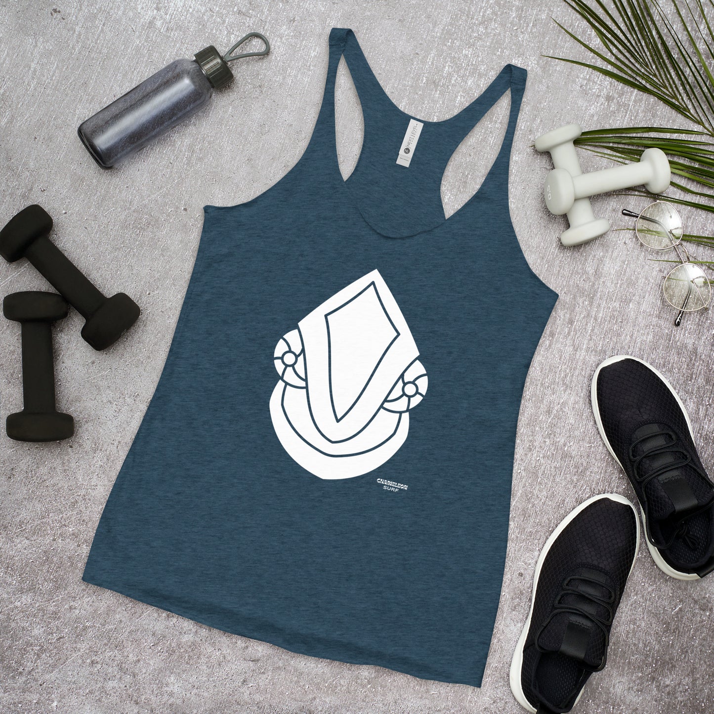 White Face Off Chameleon Surf Women's Racerback Tank