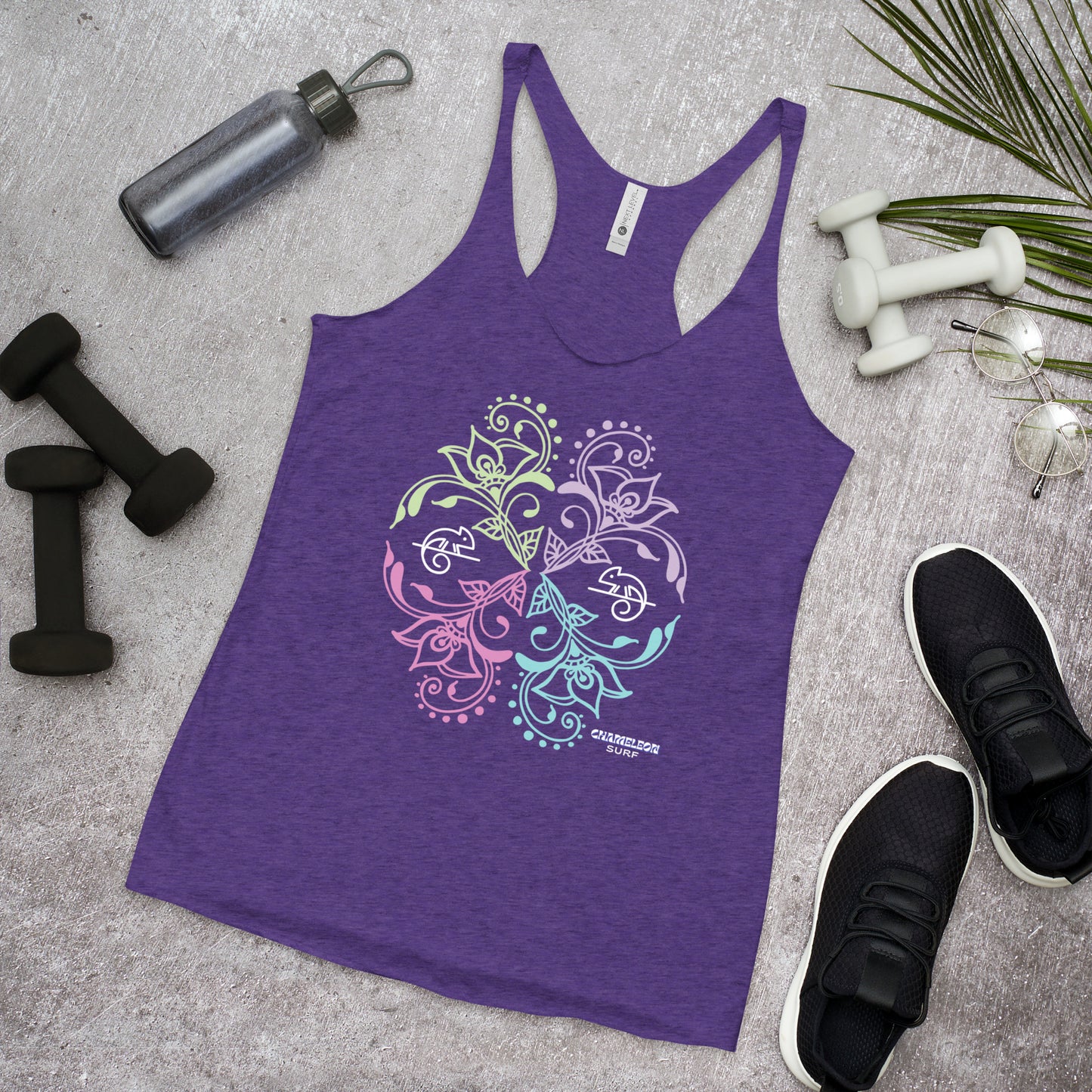 Chameleon Bouquet Women's Racerback Tank