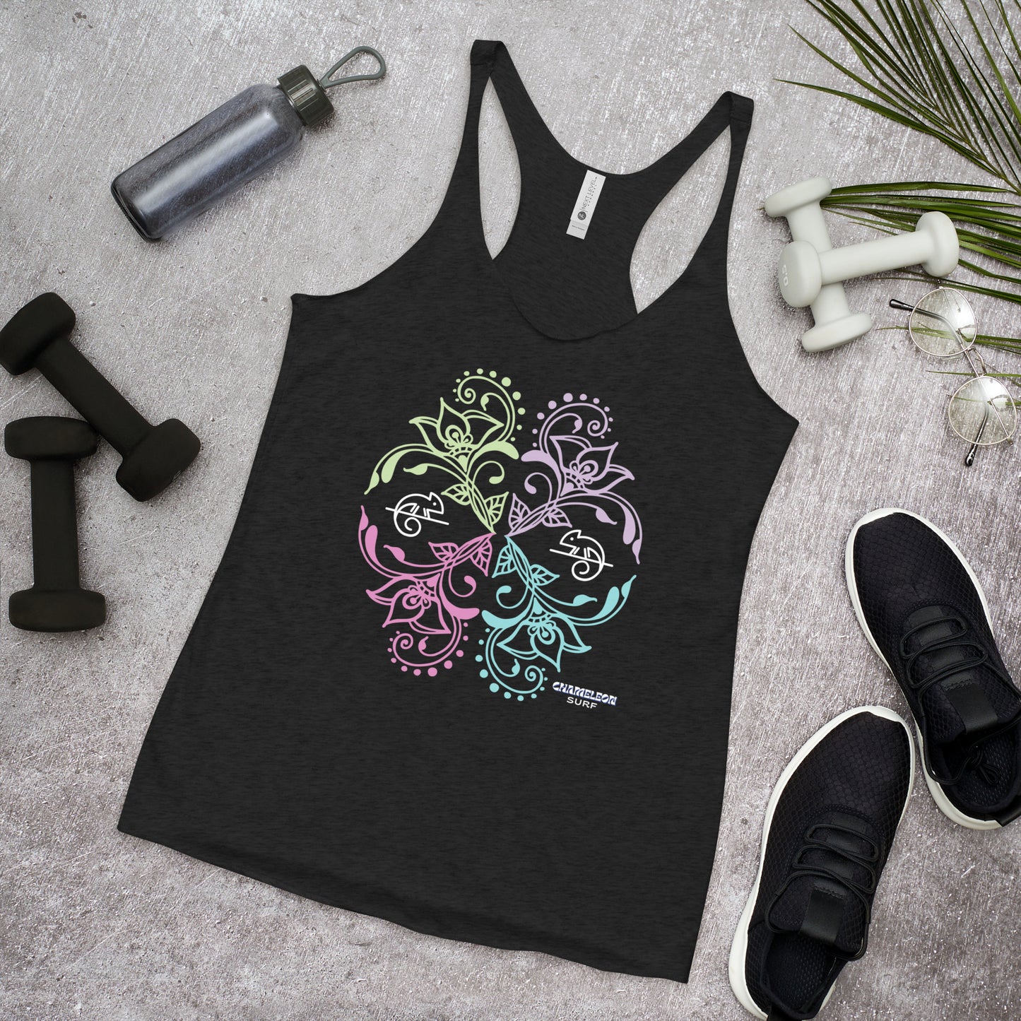 Chameleon Bouquet Women's Racerback Tank