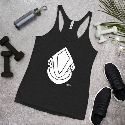 White Face Off Chameleon Surf Women's Racerback Tank