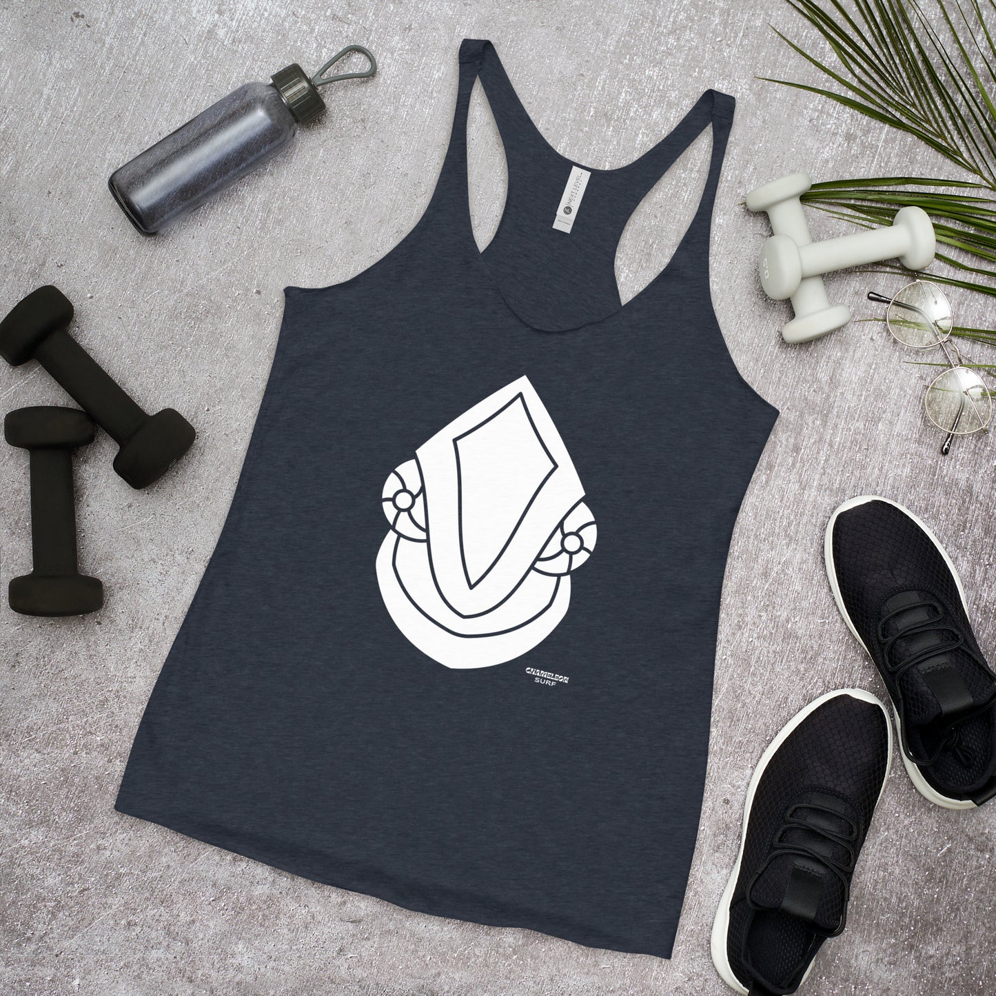 White Face Off Chameleon Surf Women's Racerback Tank