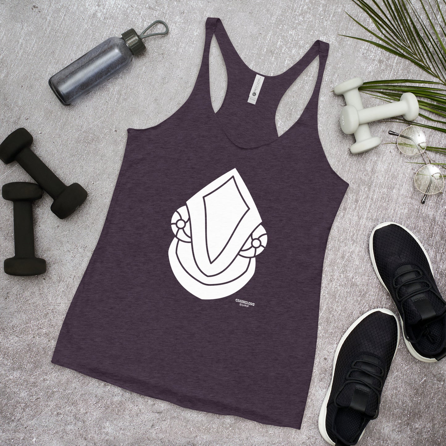 White Face Off Chameleon Surf Women's Racerback Tank