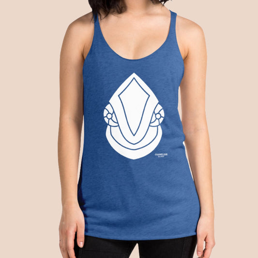 White Face Off Chameleon Surf Women's Racerback Tank