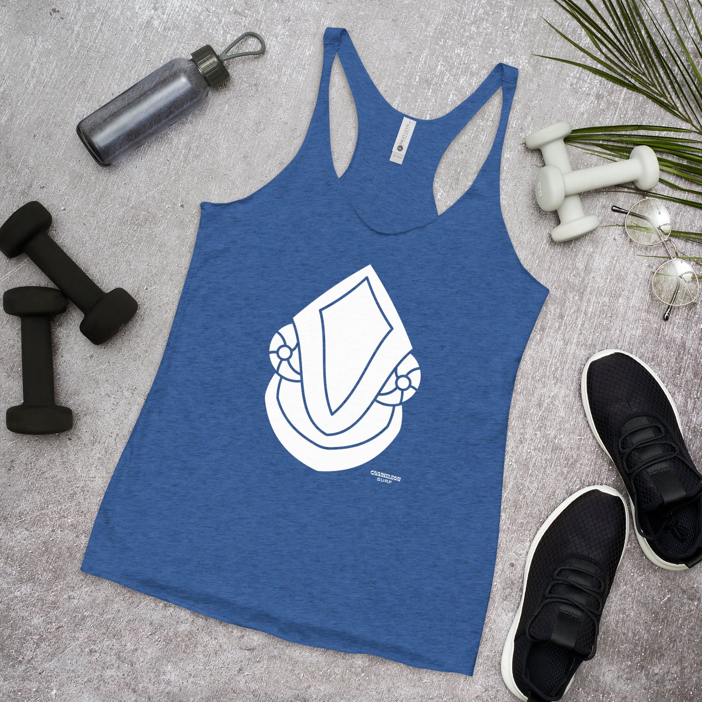White Face Off Chameleon Surf Women's Racerback Tank