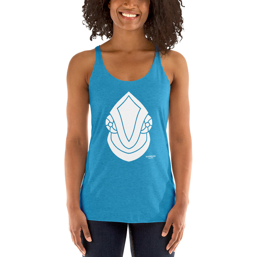 White Face Off Chameleon Surf Women's Racerback Tank